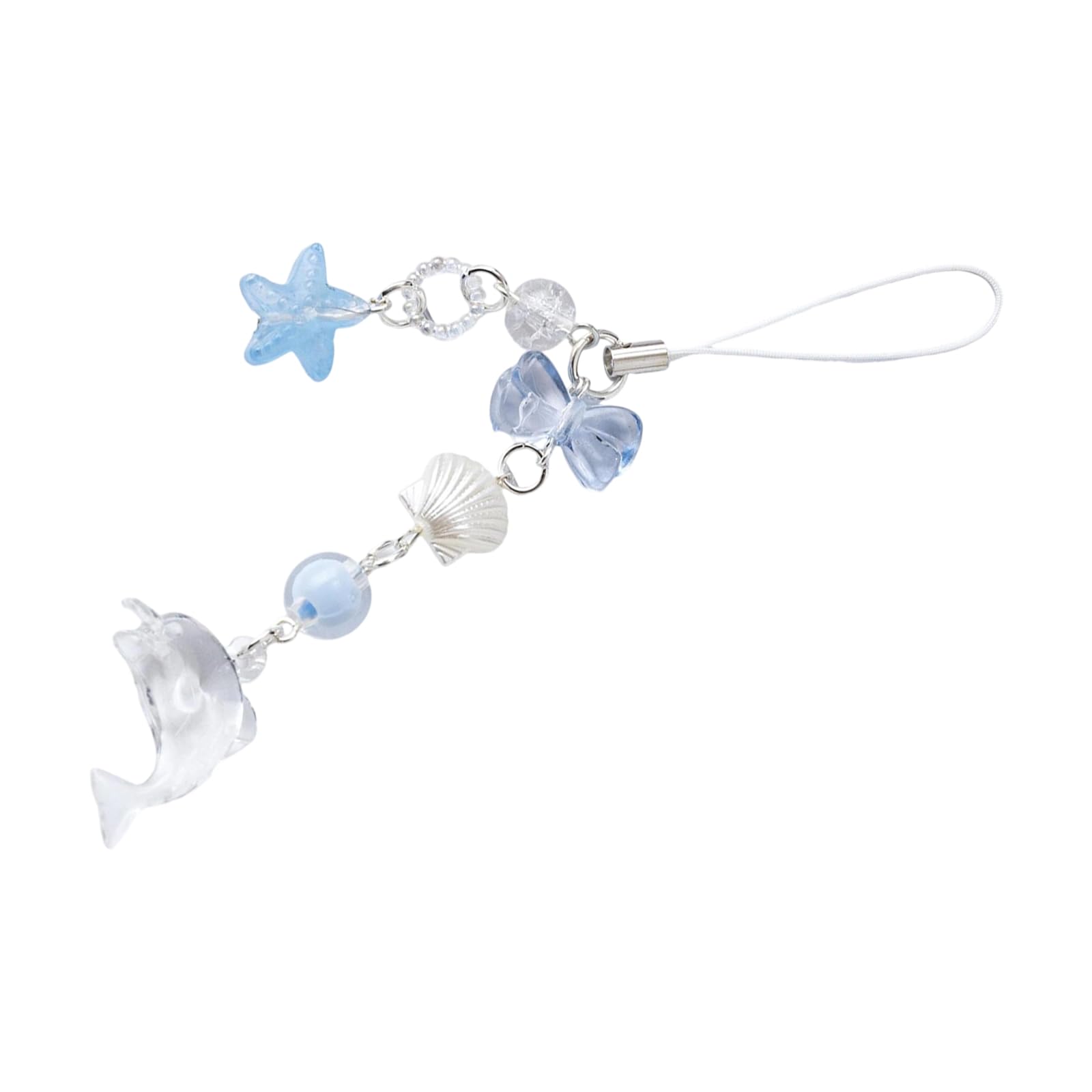 CHIZISX Delicate Bows Bag Charm Fashionable Dolphin Keychain Bags Pendant Metal Keyring For Adding Fashion To Your Accessories Portable Metal Travel Accessory