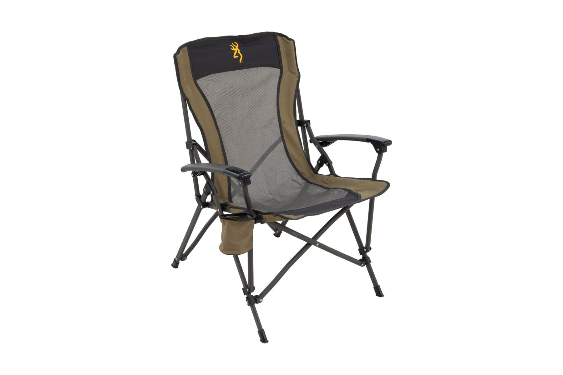 アルプス マウンテニアリング(Alps Mountaineering)Browning Fireside チェア GLD ロゴ カーキー/チャコール