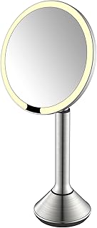 Espejo de maquillaje de mesa LED regulable in...