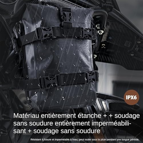 Sacocie de moto versátil e impermeable para aventura 5