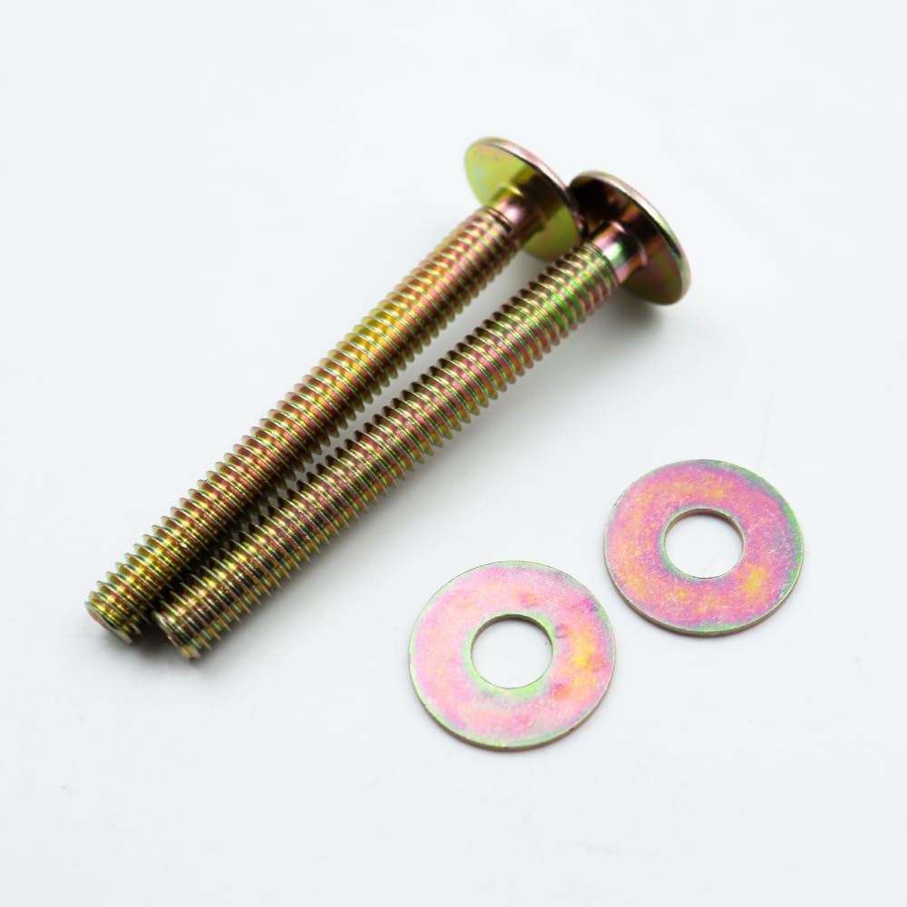 Sarini Set Viti bulloni Sedile WC Universale 2 Pezzi Resistente rondella Metallo Gomma Hardware Cerniera Montaggio Superiore