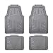 Produktbild Amazon Basics 4 Stück Ganzjahres-Bodenmatten aus Gummi für Pkw, SUV und Lkw, Grau