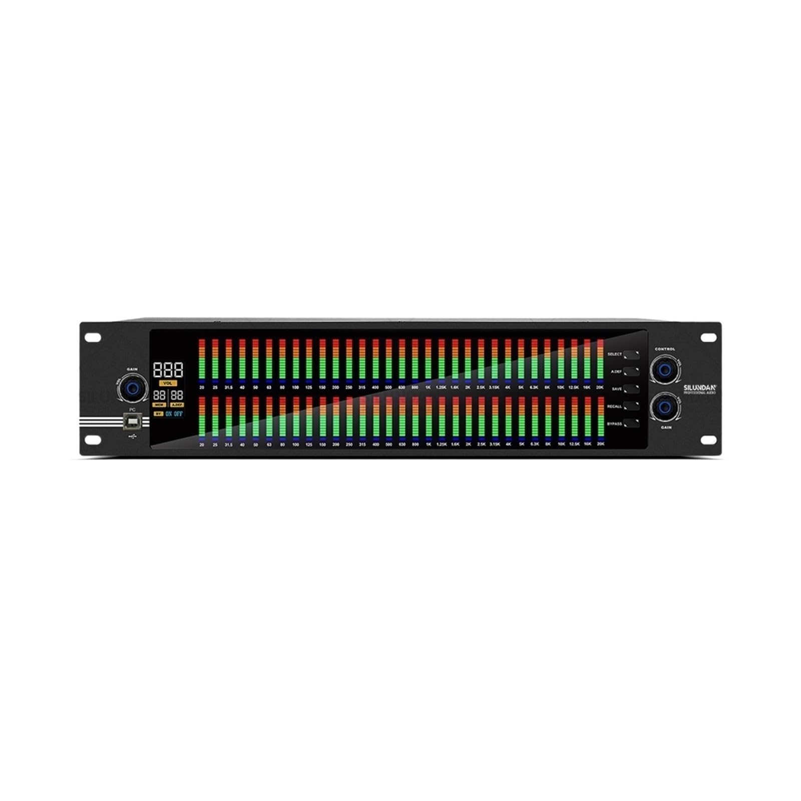 Mixer audio, Equalizzatore grafico 2U, controller effetti bilanciati a 31 bande, mixer digitale DJ, processore DSP, eliminatore di feedback, fase
