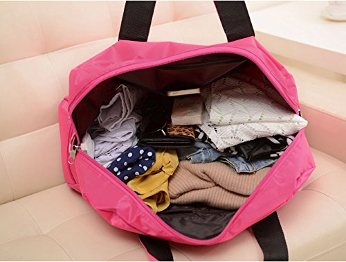Ecokaki(Tm) Large Capacity Travel Duffle Bags Lightweight Waterproof Gym Sports Luggage Shoulder Messenger Bag For Men Women Hiking Camping Outdoor Climbing Biking Cycling Trekking, Red #TOP4
