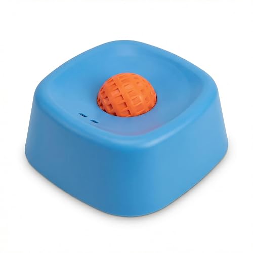 Nivofu Lick Bowl para Perros con Bola Giratoria, Tapete para Lamers Lento de Comida Líquida