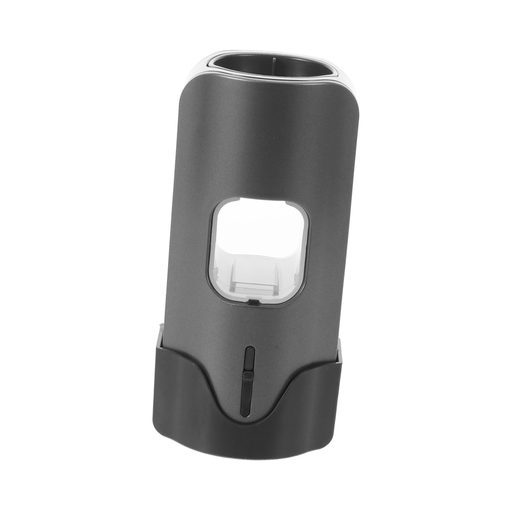 Gatuida Dispenser Dentifricio Automatico con 3 Livelli di Regolazione e 2 Slot per Spazzolini Touchless in Plastico Nero per Bagno e Hotel