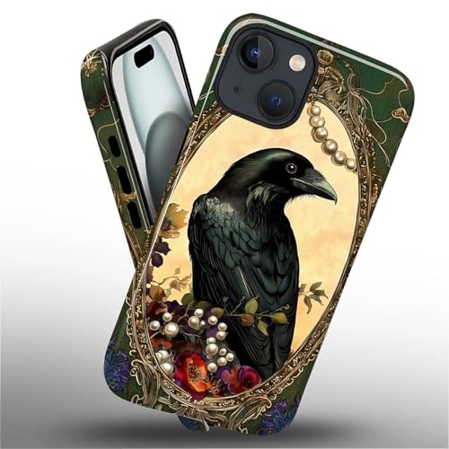 Coque iPhone 15 Plus ZHEGAILIAN corbeau silicone PC