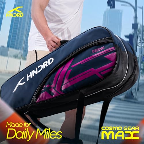 Image of Hundred CosmoGear Max Kit Bag with Dual Climate-Control Compartments | Dedicated Shoe Pocket | Ergonomic Back Straps|for Professional Play |Ideal for Men & Women (Navy)