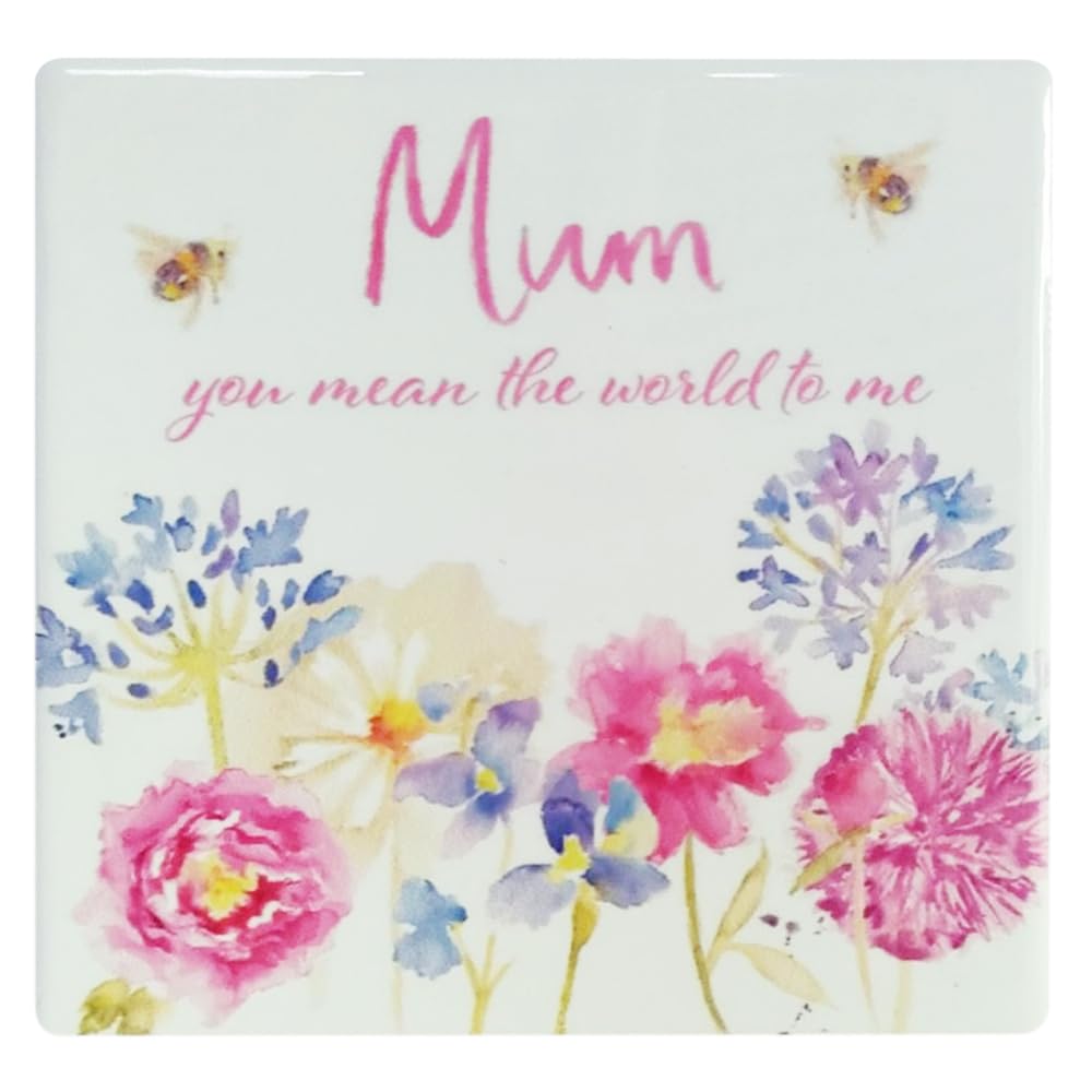 The Leonardo Collection Mum Lesser & Pavey Coaster Gift | Coaster Gift Perfect For Mothers Day Or Birthdays| Coaster For Drinks For All Types Of Cups & Mugs