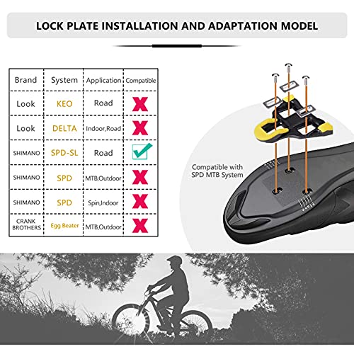 Kootu Spd-Sl Pedals Electroplated Color Pedals Road Bike Pedals,9/16" Universal Bike Pedals And Cleats Compatible With Shimano #TOP6