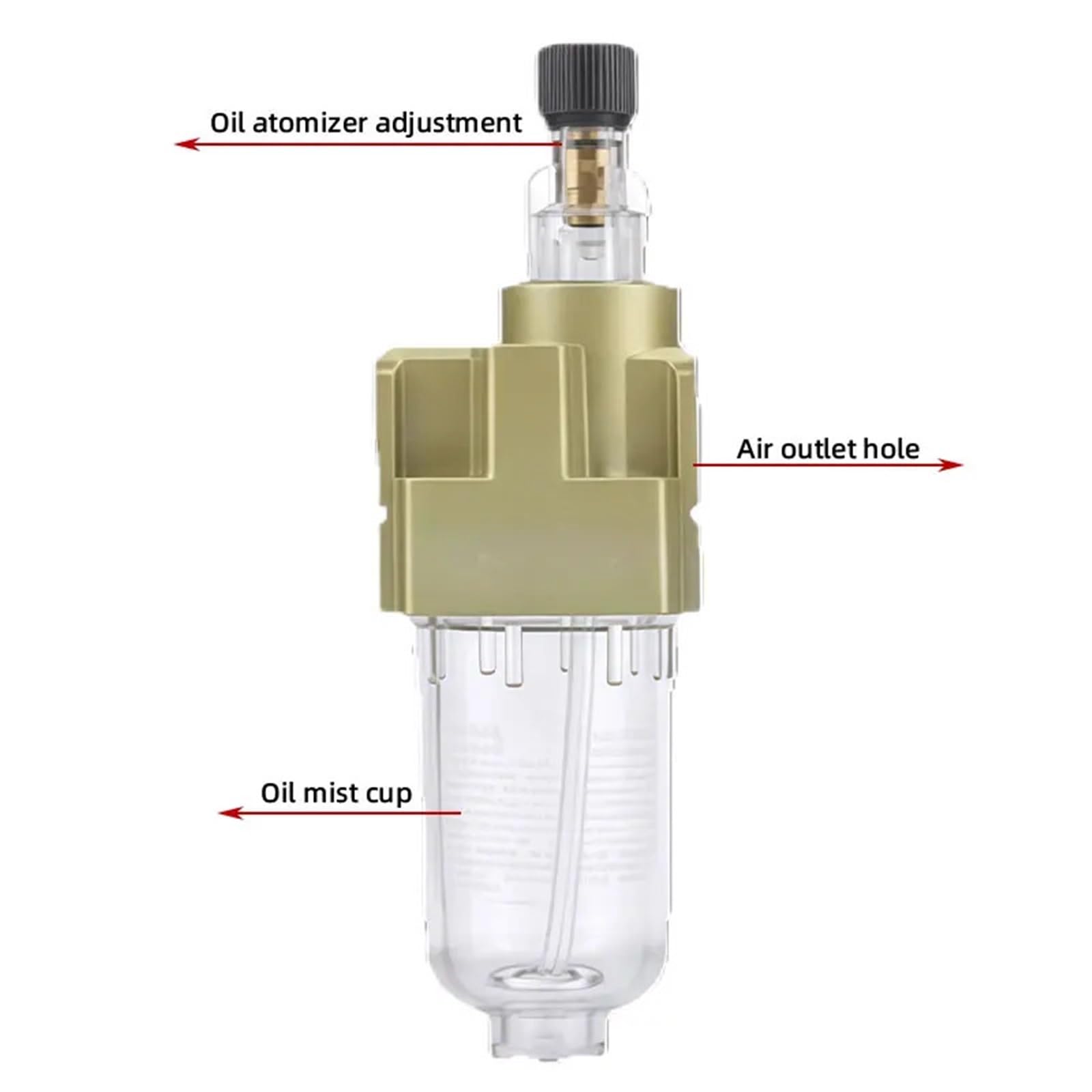 AL3000 AL4000 AL5000 Lubricador neumático de niebla de aceite Unidad FRL 1 Uds(AL2000-02)