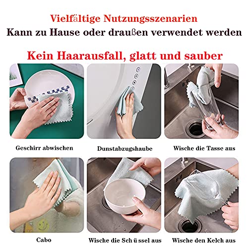 Visschubben Microvezeldoekjes, Superabsorberende Golfachtige Visschaaldoekjes Zonder Sporen, Gebruikt Om De Keuken… - Image 3