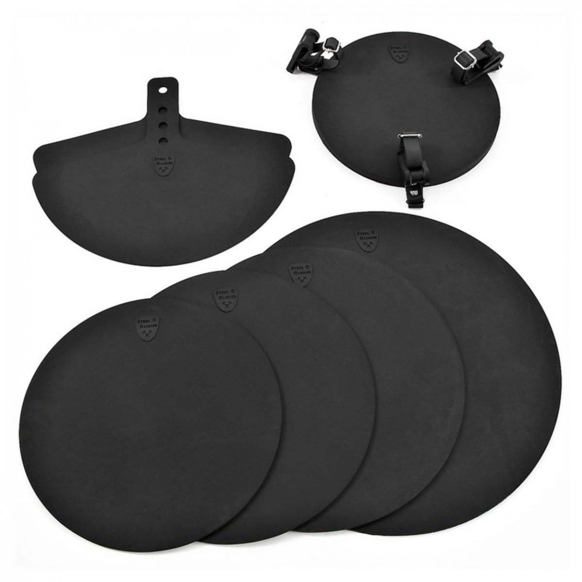 Kit de batería acústica BDK1 Pack con platillos y silenciador Pads, Azul
