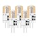 Lampadine LED G4, equivalente alogeno 2W / 20W bianco caldo 3000K, lampadina a risparmio energetico non dimmerabile 12V per letto, mobile da bagno, salotto e sala da pranzo Confezione da 5