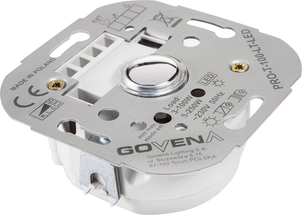 Govena Lighting PROT-100-LT-LED Universal Dimmer Suitable for Light Bulbs: LED Lamps, Halogen Bulbs