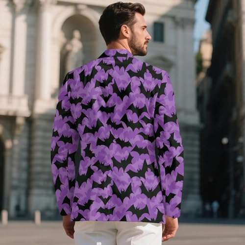 Mens Casual Long Sleeve Blazers Business Slim Fit Coats Formal Notch Lapel Suits with Front Pockets Male Work Coats3