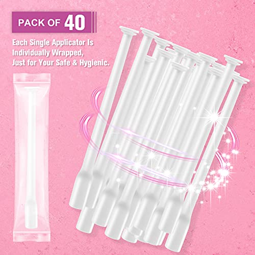 Image of Disposable Suppository Applicators Individually Wrapped Hygienic Fit to Size 00 Cap-sules and Many Shapes of Suppositories, Tablets Feminine Care Applicators from Nieteyrue (40 Counts)