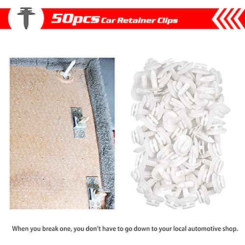Image of OTUAYAUTO 15545202 50Pcs Door Panel Clips Retainers - Replacement for GM GMC Chevy Chevrolet Trucks Pickup SUV Fender Skirt