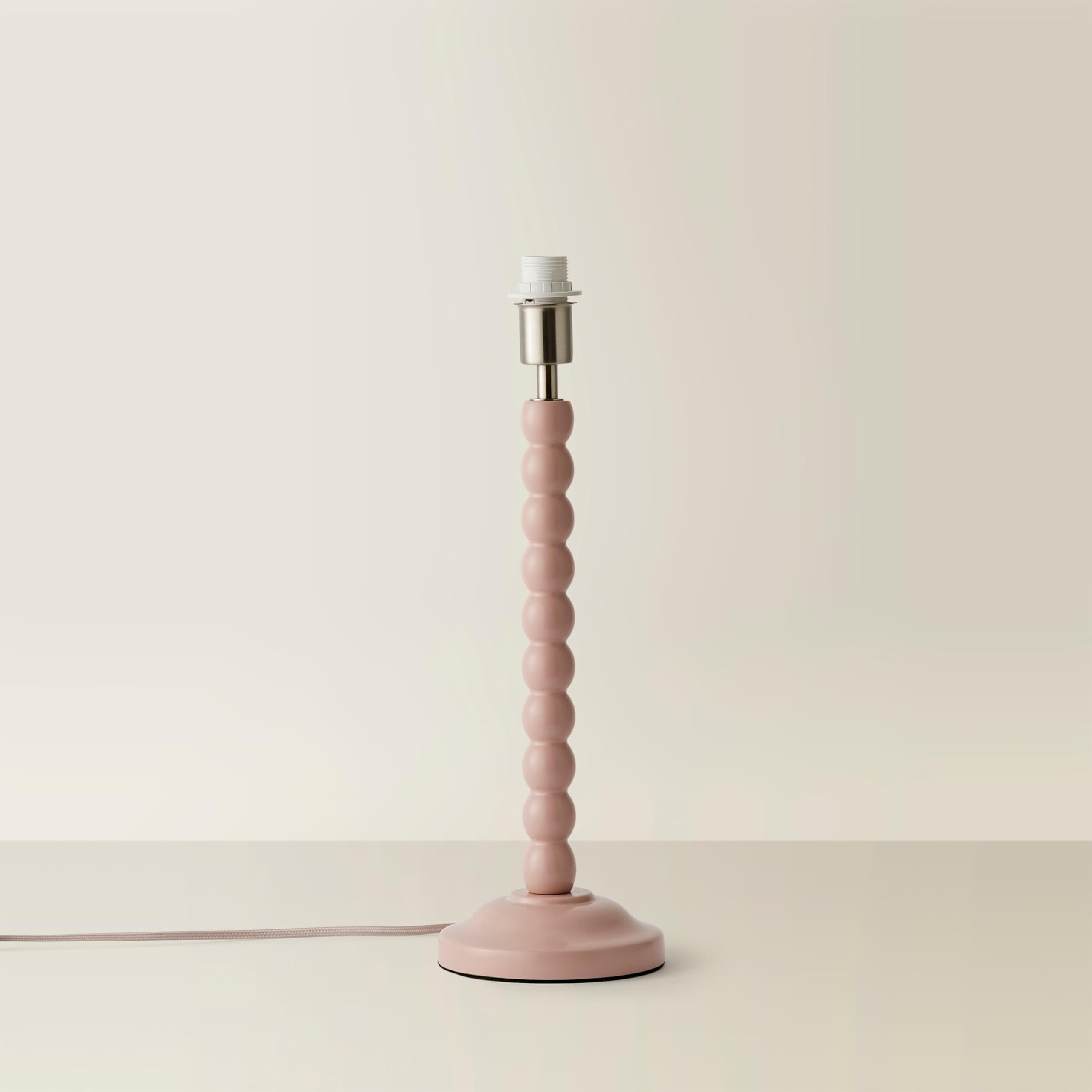 ValueLights | Rose Pink Blue Bobbin Stem Table Lamp Base | Table Lamps, Home Décor & Improvement Essential [Energy Class F]