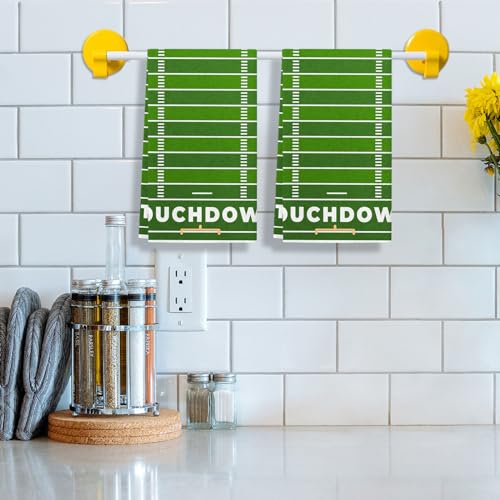 Nepnuser AMZ-0601 American Football Kitchen Towels Game Day Boy Sport Decoration Touchdown Dish Towels 18X26Inch Home Holiday Hand Towels Set Of 2 thumb #1