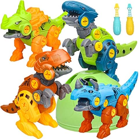 Sanlebi Dinosaur Toys Boys, Take Apart Dinosaur Toys DIY Construction Dino Educational Gifts Toys for 3 4 5Year Old Boys Cover