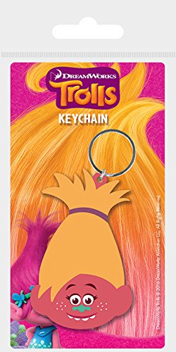 Pyramid International Trolls DJ Rubber Keychain, Multi-Colour, 4.5 x 6 cm