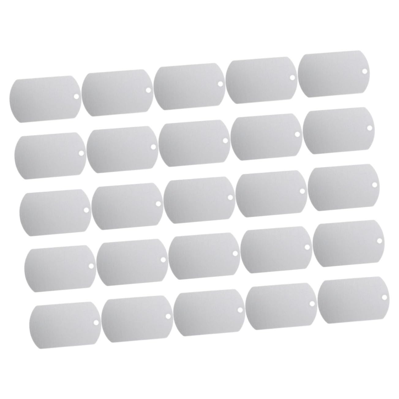 GANAZONO 100pièces Étiquettes Identité Aluminium pour Animaux De Compagnie Médailles Personnalisables pour Chiens Et Chats Étiquettes Vides pour Écouteurs De Bétail