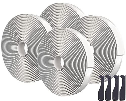 Oleitodh Butyl Seal Putty Tape White 1 Inch X 30 Feet(4 Pack),Leak Proof Butal Tape For Rv Repair, Window, Boat Sealing, Glass And Edpm Rubber Roof Patching #TOP5