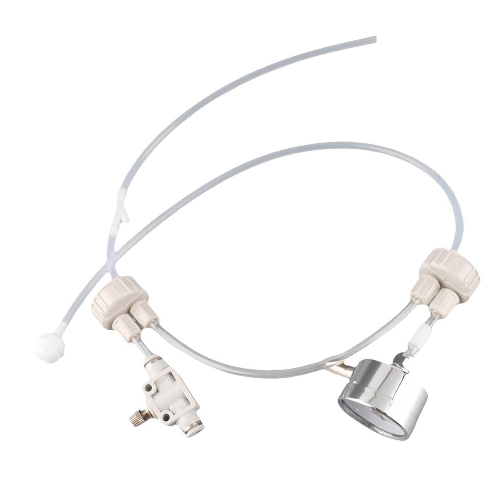 Kit de Système de Générateur de CO2 avec Manomètre, DIY Système pour Aquarium Plante, Kit de Bouchon de Bouteille de jauge de Valve de Tube Pro