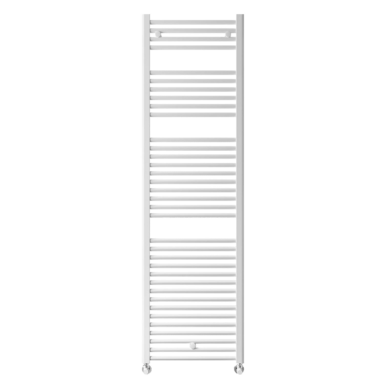 facula - Radiador Toallero DE Agua Ocean Blanco 1703x450mm | (NO Eléctrico) | 3 Soportes+purgador | Conexiones 3x1/2