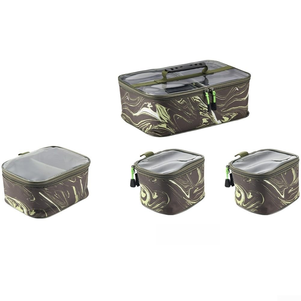 Borsa impermeabile per mulinello da pesca, in PVC Oxford, con finestra (C)