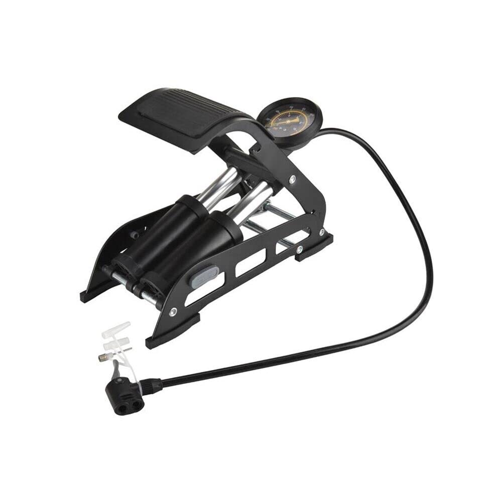 TrAdE Shop Traesio - Pompa A Pedale Da 5lt Gonfiatore A Soffietto Con Ugelli Tubo Flessibile 255x18x9cm 016969 87203829 - Foto 8