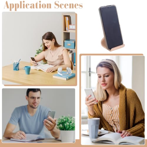 Support pour smartphone bois accessoires de plan de travail table