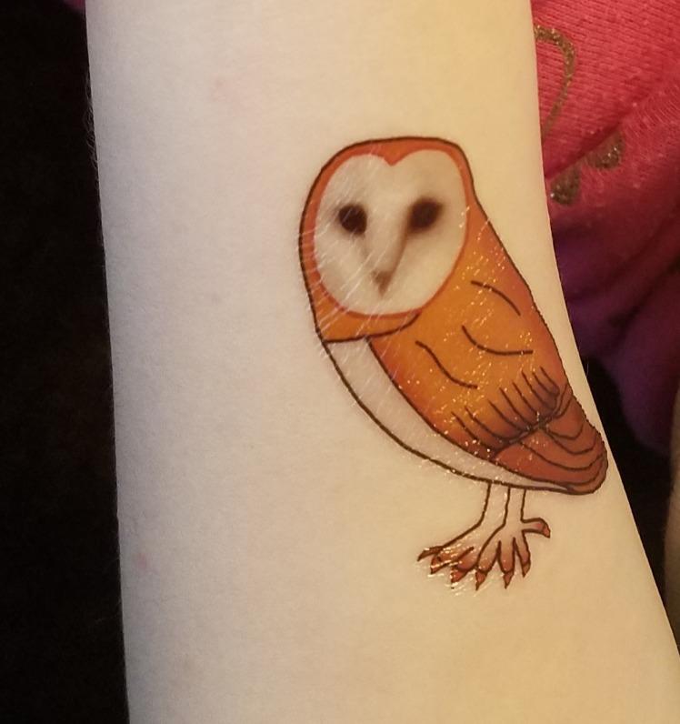 Amazon.com : Premium Owl Temporary Tattoos, Party Favors : Beauty ...