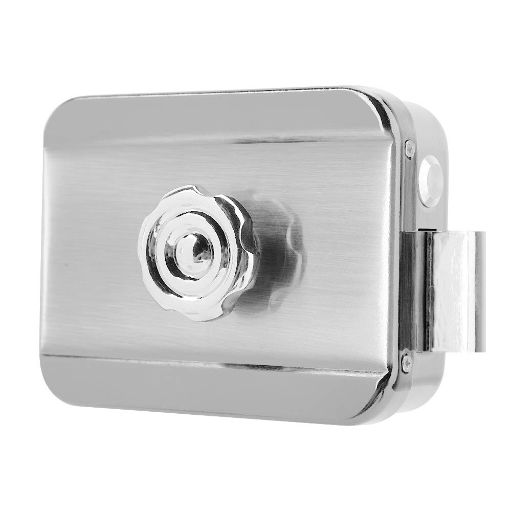 MAGT Cerradura Puerta Exterior Con Mando A Distancia, Cerradura de Seguridad Antirrobo sin Llave, Bloqueo Inteligente con Control Remoto