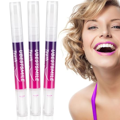 Teouuas 3 Piezas Lapiz Blanqueador Dental, Kit Esencia Blanquear Dientes, Blanqueador Dental Profesional, Effective Teeth Whitening, Eliminar las Manchas Dentales