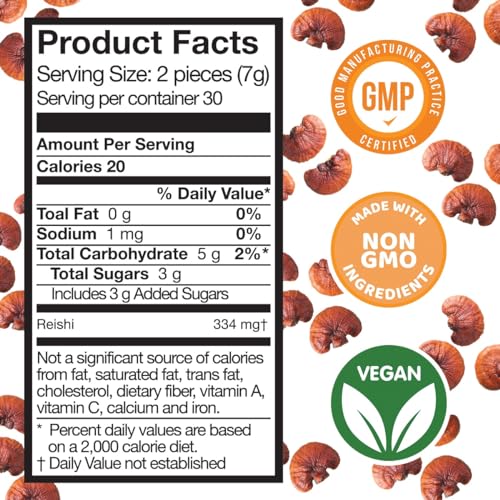 Safer Products Reishi Mushroom Gummies - May Support Immune Health, Relaxation, and Sleep - Red Apple Flavor - Vegan, Non-GMO, Gluten-Free, Gelatin Free - 60 Count - Image 5