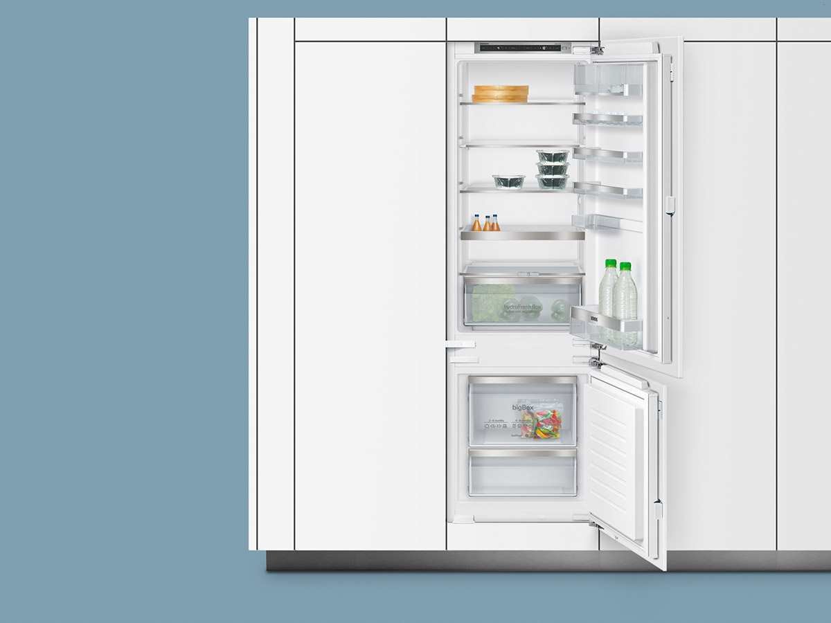 Siemens KI87SAF30 iQ500 Réfrigérateur-congélateur encastrable/A++ / Réfrigérateur : 211 L/Congélateur : 61 L/Éclairage LED/Technique de charnière plate