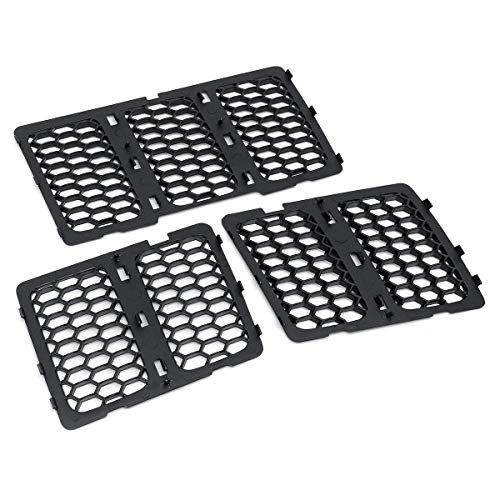 C-FUN Panal De Malla Frontal Mate Negro Rejilla Insertos para Jeep Grand Cherokee 2014-2016 - Negro Cover