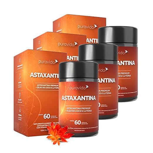 Astaxantina - 3 unidades de 60 Cápsulas - Puravida