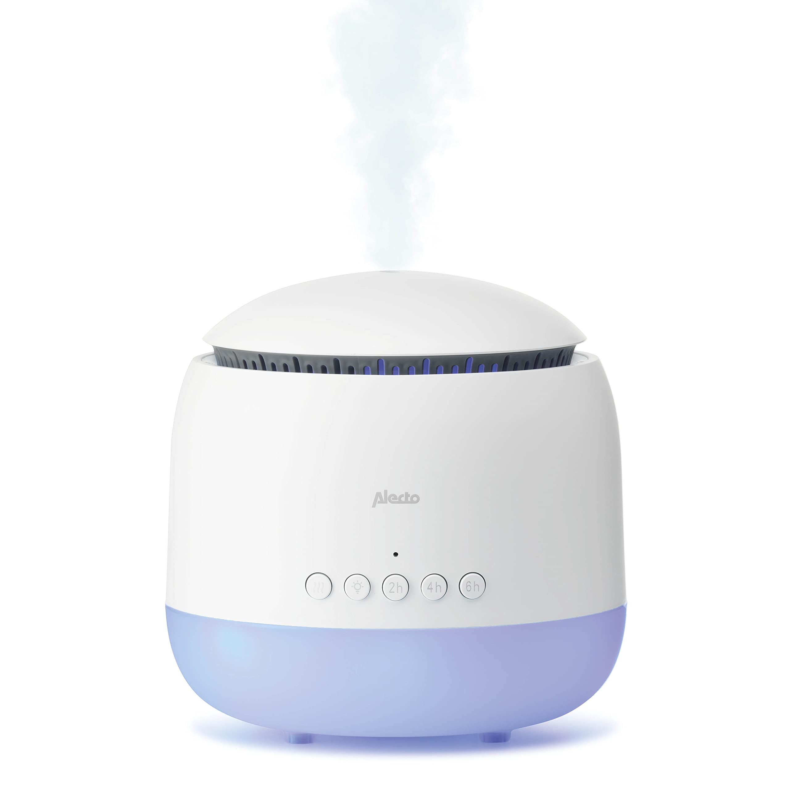 Alecto BC23 - Difusor de aroma para habitación de los niños - Humidificador 3 en 1 para habitación del bebé - Silencioso, ideal para un sueño sin problemas - Sin ojos secos o estímulos de tos - Blanco