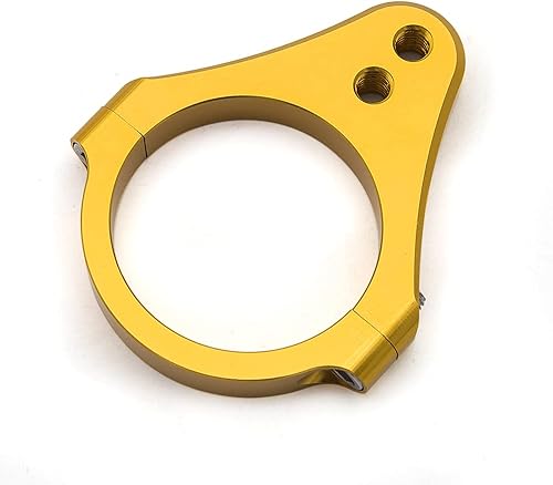 Miniatura 3 de Amortiguador de dirección universal de aluminio de 1.693 in de diámetro, soporte de abrazadera de montaje para motocicleta y modificación de