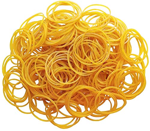 Rubber Bands 1000pcs Stretchable Rubber Elastics Bands General Purpose Elastic Stretchable Bands Sturdy Rubber Bands for Home or Office use