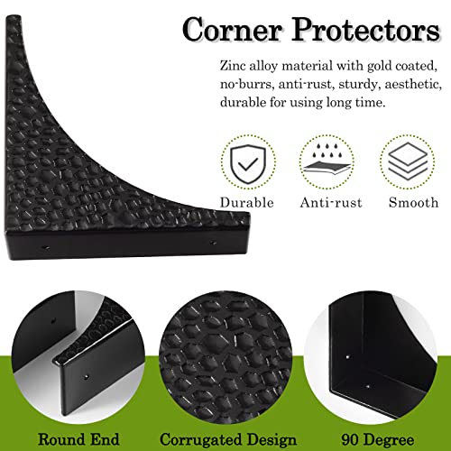Foxwake 1-1 Black Metal Corner Guards Decorative Wood Funiture thumb #2