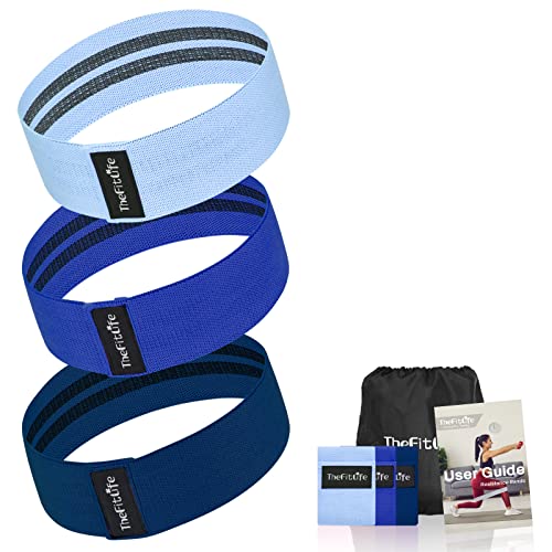 Image of TheFitLife Resistance Exercise Bands for Women - Fabric Workout Bands for Booty, Hip, Glute, Leg, Thigh, Squat, Butt Lift Excersize and Fitness Loop Bands for Home Gym