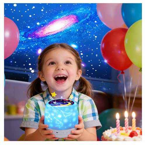 Image of Night Light Projector - Star Light Projector with USB Cable, 360 Degree Rotation Star Projector Lamp Bedroom Star Projector Night Light Best Gifts for Kids - 7 Sets of Film