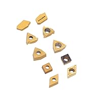 Vista 5 de Accusize Industrial Tools 2 piezas de cada tipo de insertos de carburo para 2988-0012, recubierto de CVD y recubierto de estaño, total 10 piezas
