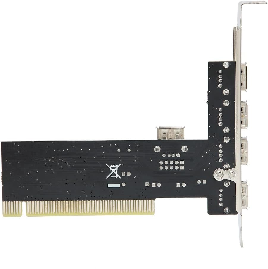 PCI to 4 Port USB 2.0 Expansion Card - 480Mbps Hub Adapter for PC Desktop, Backward Compatible with USB 1.1 Devices