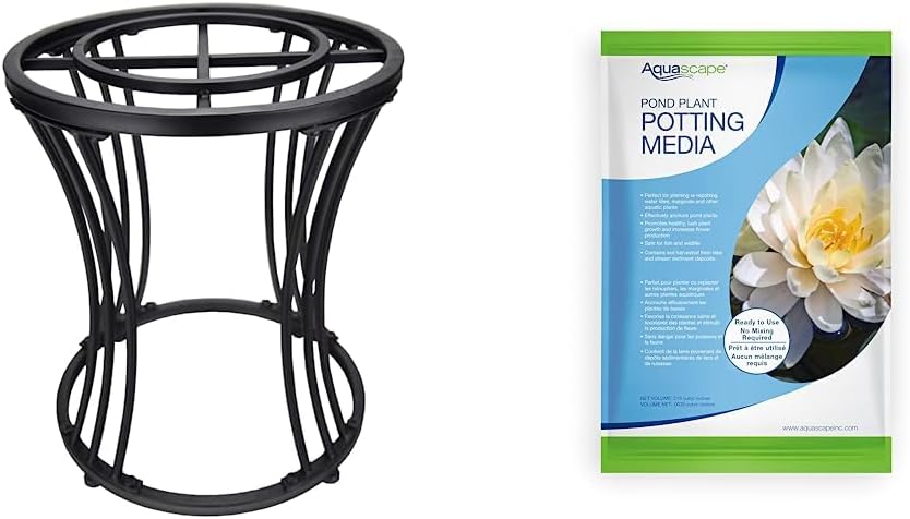 Aquascape AquaGarden Mini Pond Kit Stand | 78331 & 89002 Pond Potting Media for Aquatic Plants, 10 Pounds | 890, 215 Cubic inches, Brown