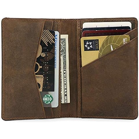 Otto Angelino Genuine Leather Bifold Card and Cash Wallet - Unisex Cover